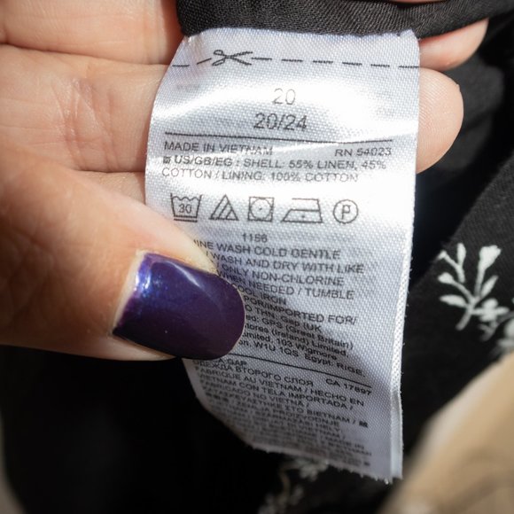 Gap Linen Floral Sheath Dress w/Pockets 20 - Picture 7 of 7